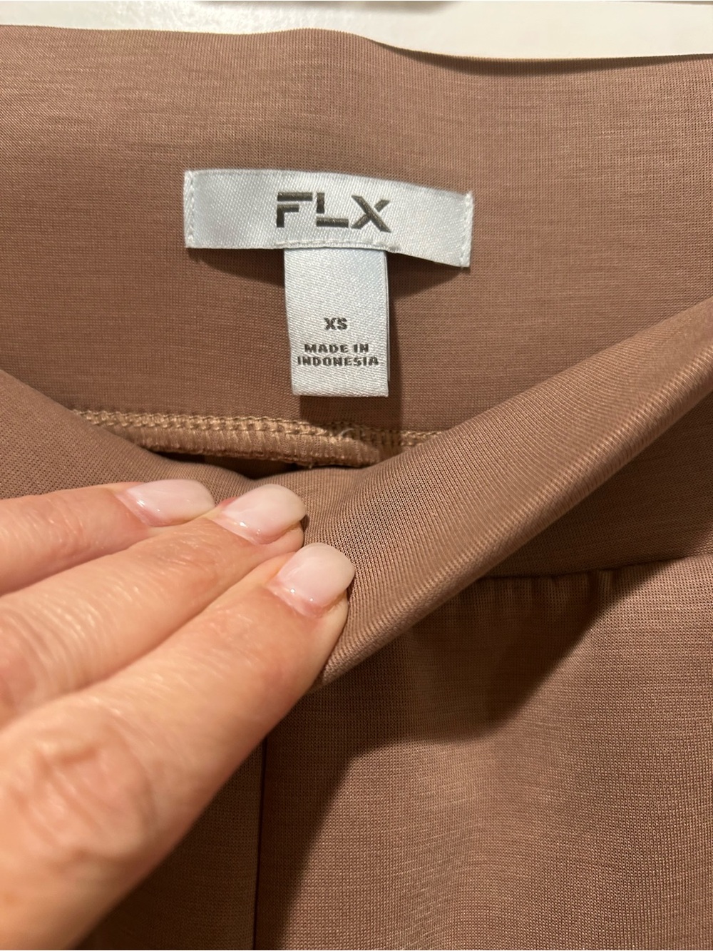 FLX Women's Sleeveless Sweatshirt and Jogger Set - Taupe NWOT - Picture 5 of 6